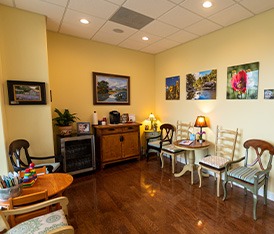 Dental office waiting room