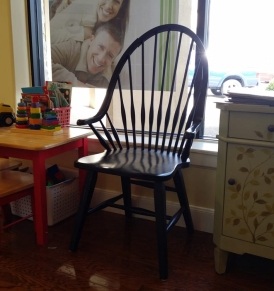Kid friendly dental office waiting area