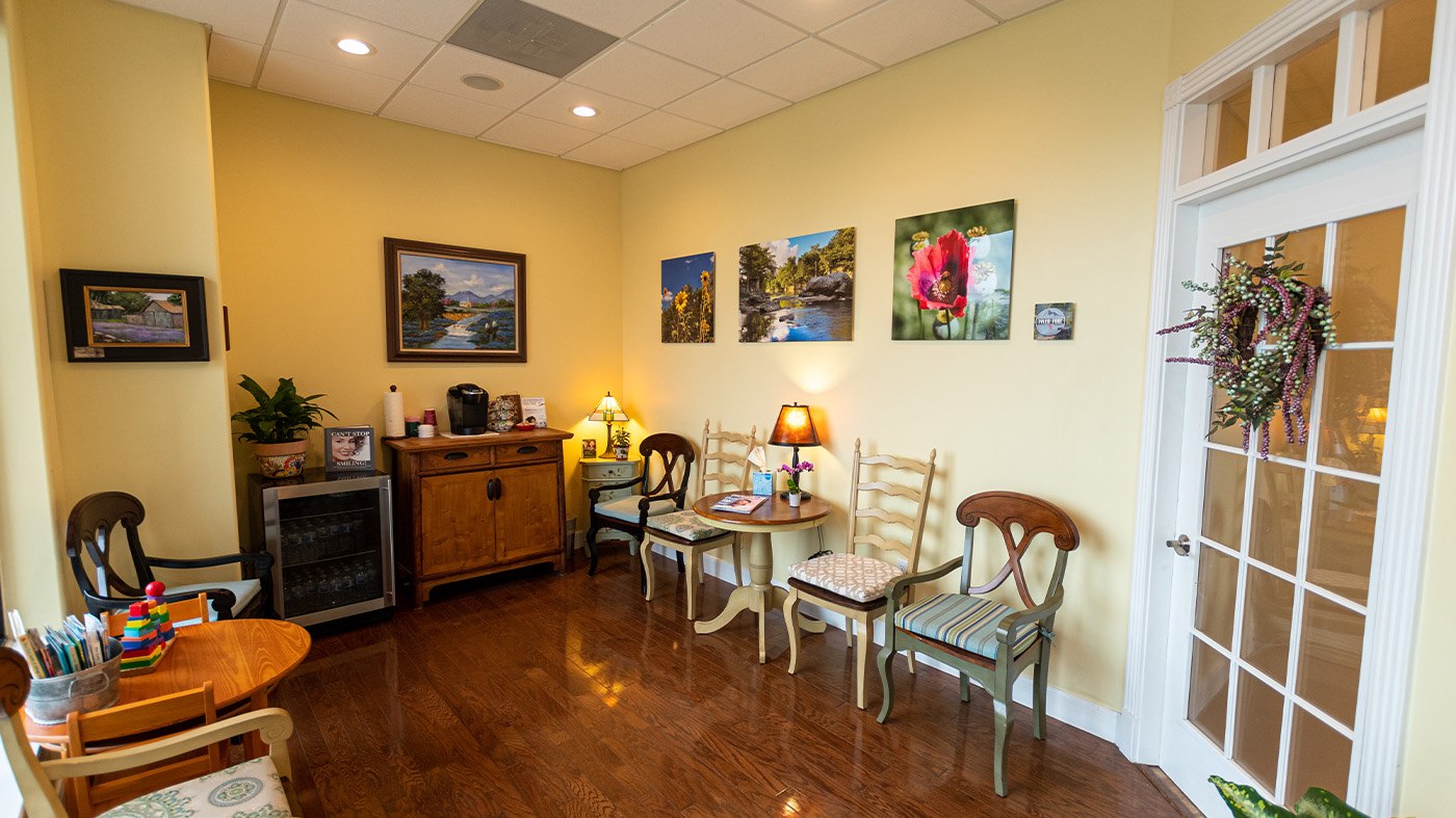 Dental office waiting room