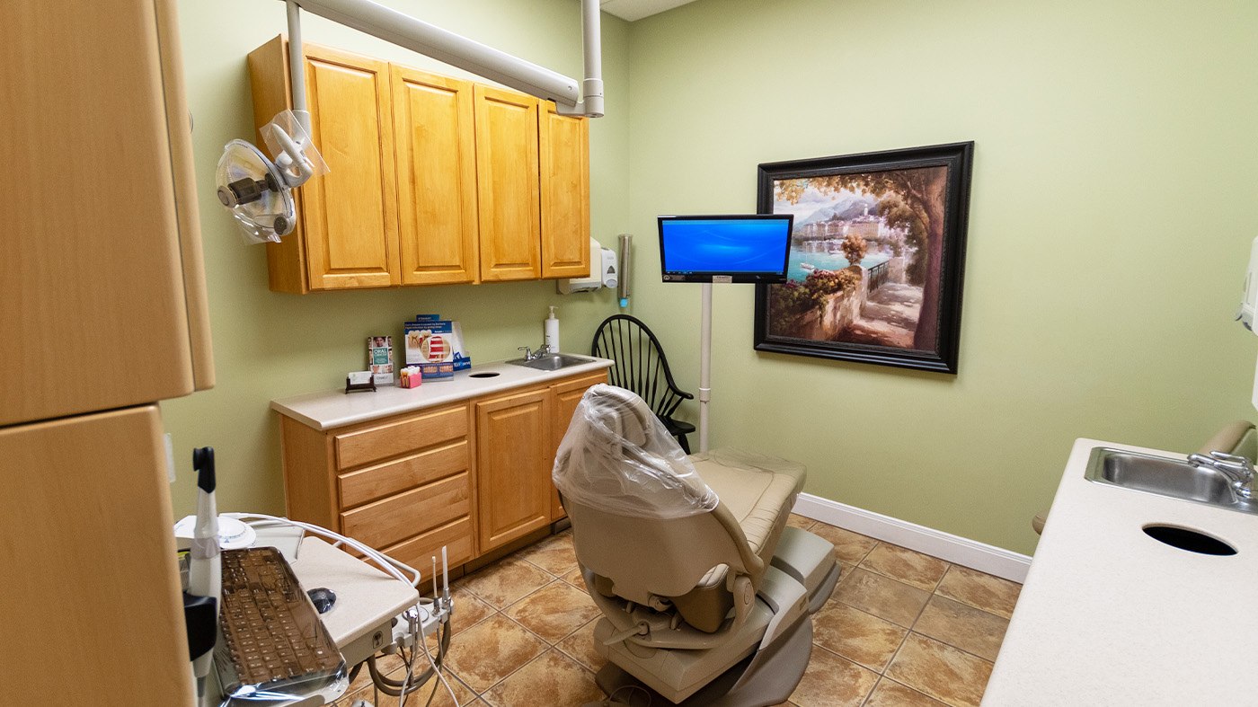 Dental exam chair